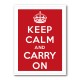 Keep Calm and Carry On - Red