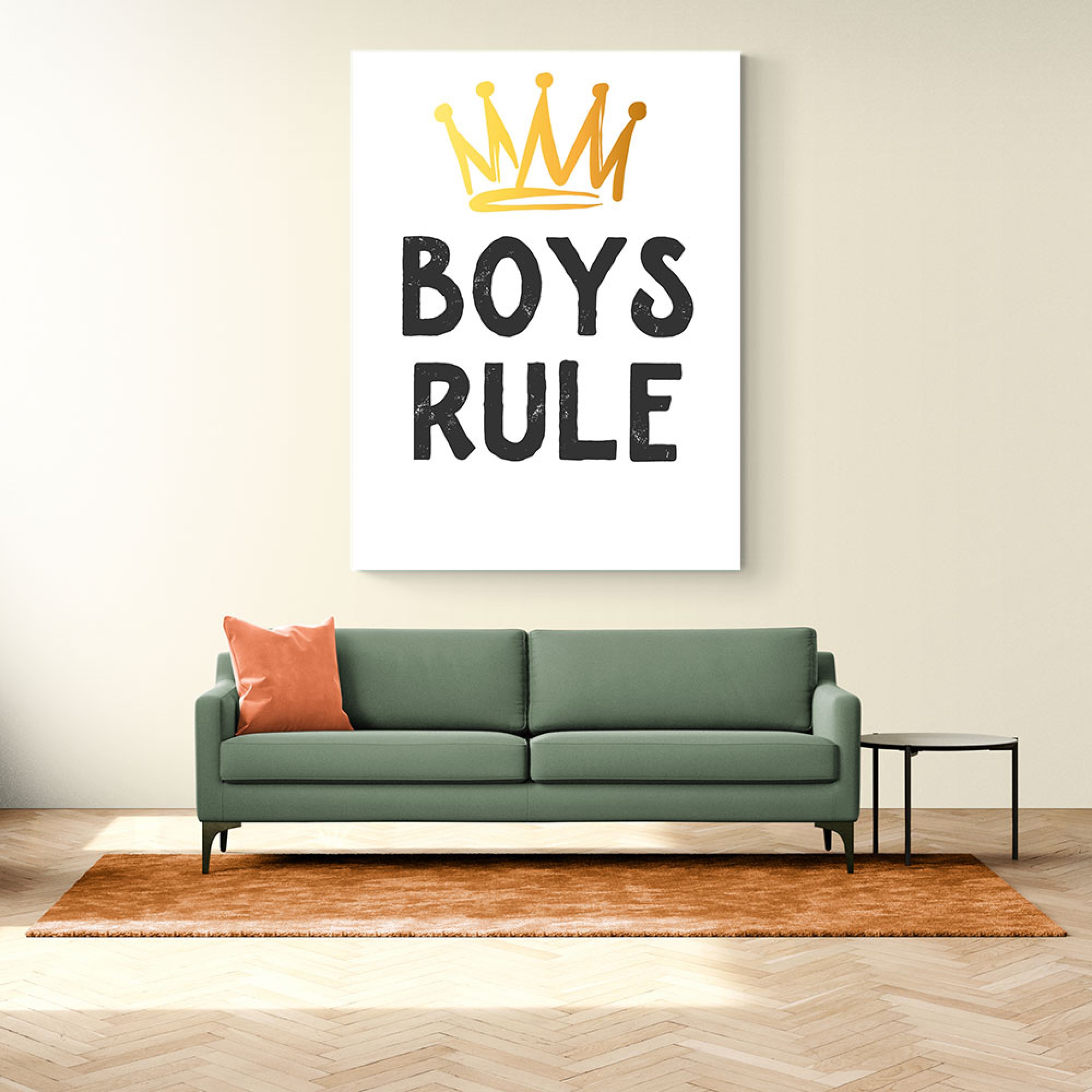 Boys Rule Wall Art