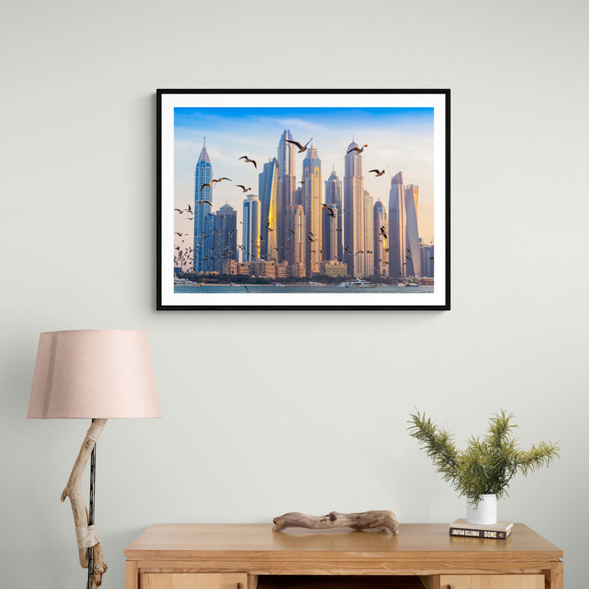 Panoramic Dubai Marina Wall Art