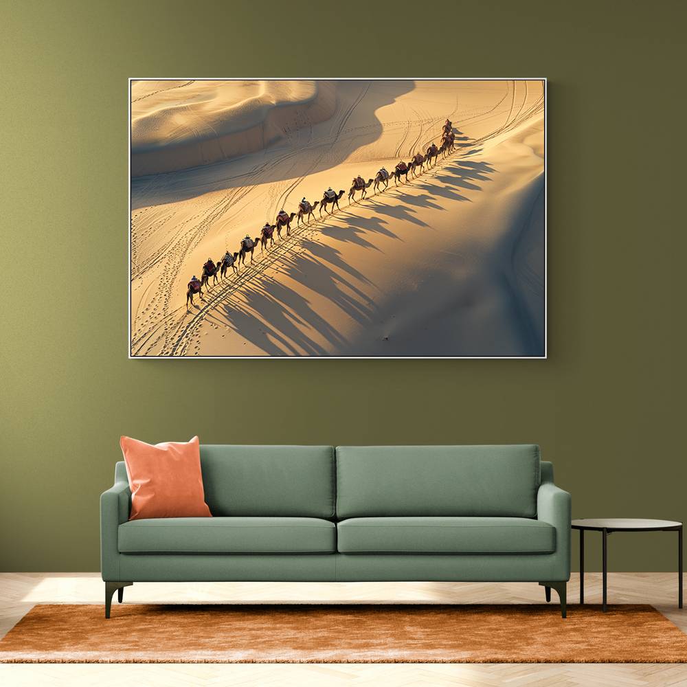 Desert Camel Train