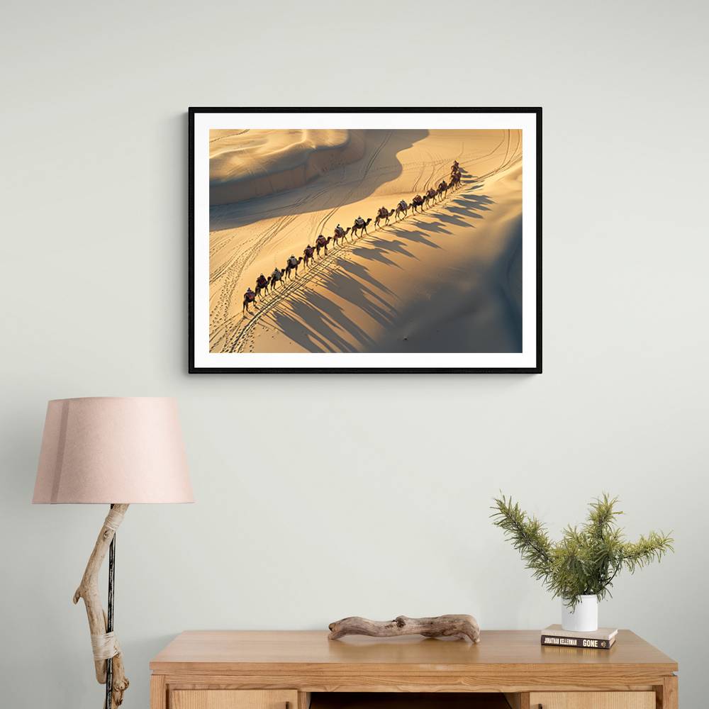 Desert Camel Train