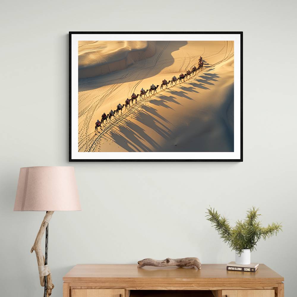 Desert Camel Train