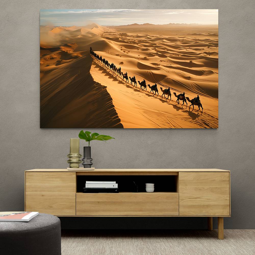 Camel's Crossing A Desert Dune