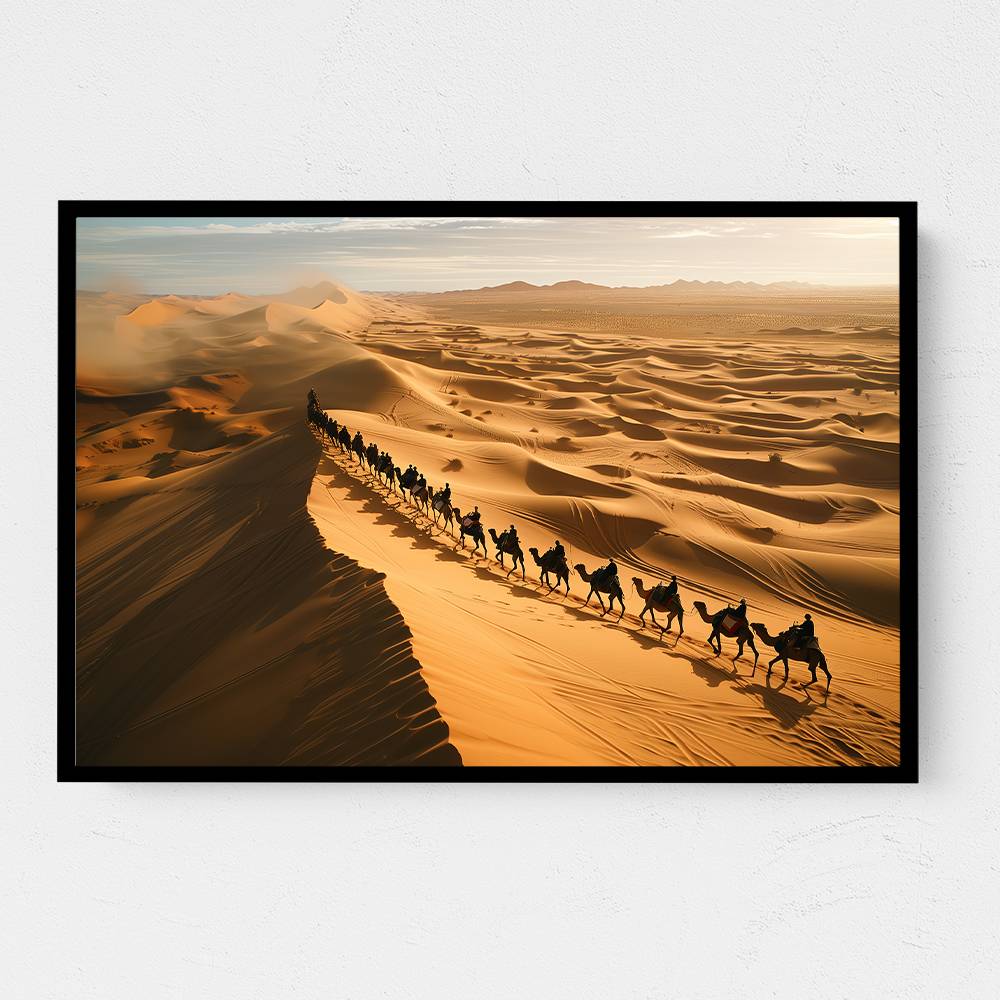 Camel's Crossing A Desert Dune