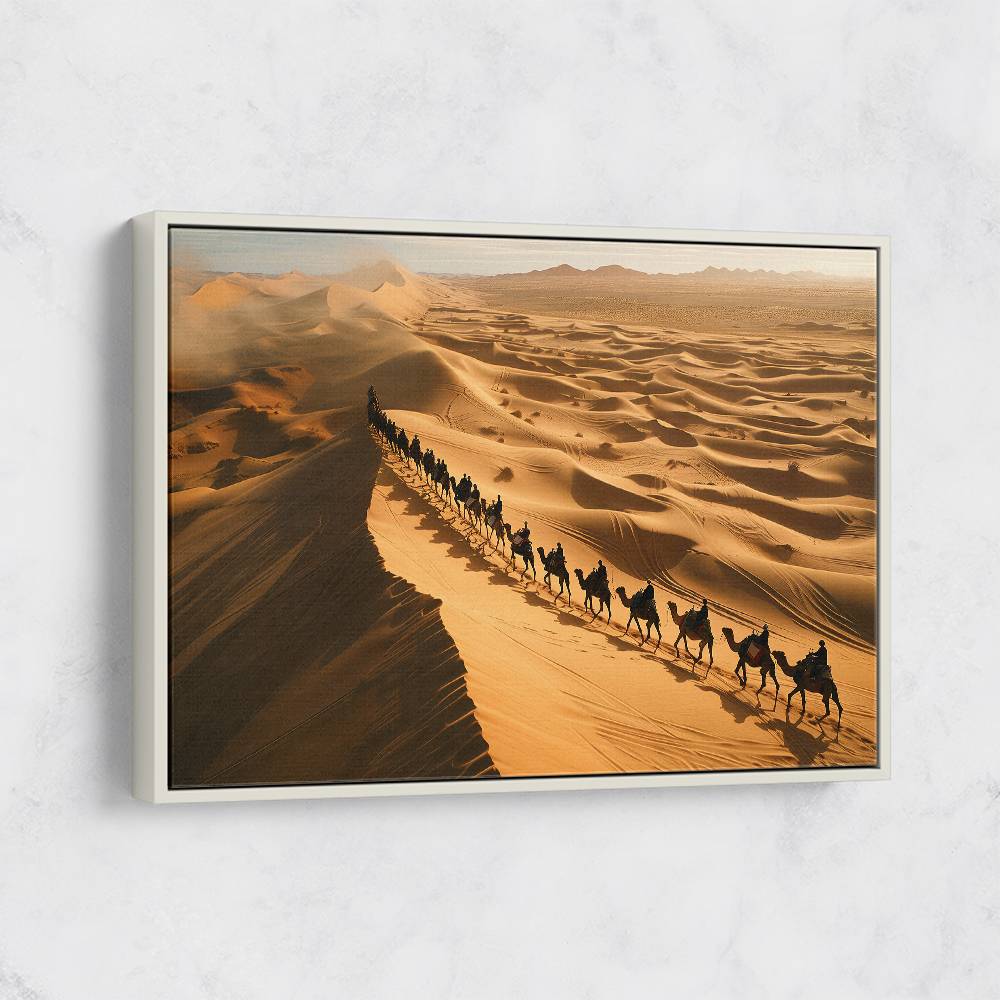 Camel's Crossing A Desert Dune