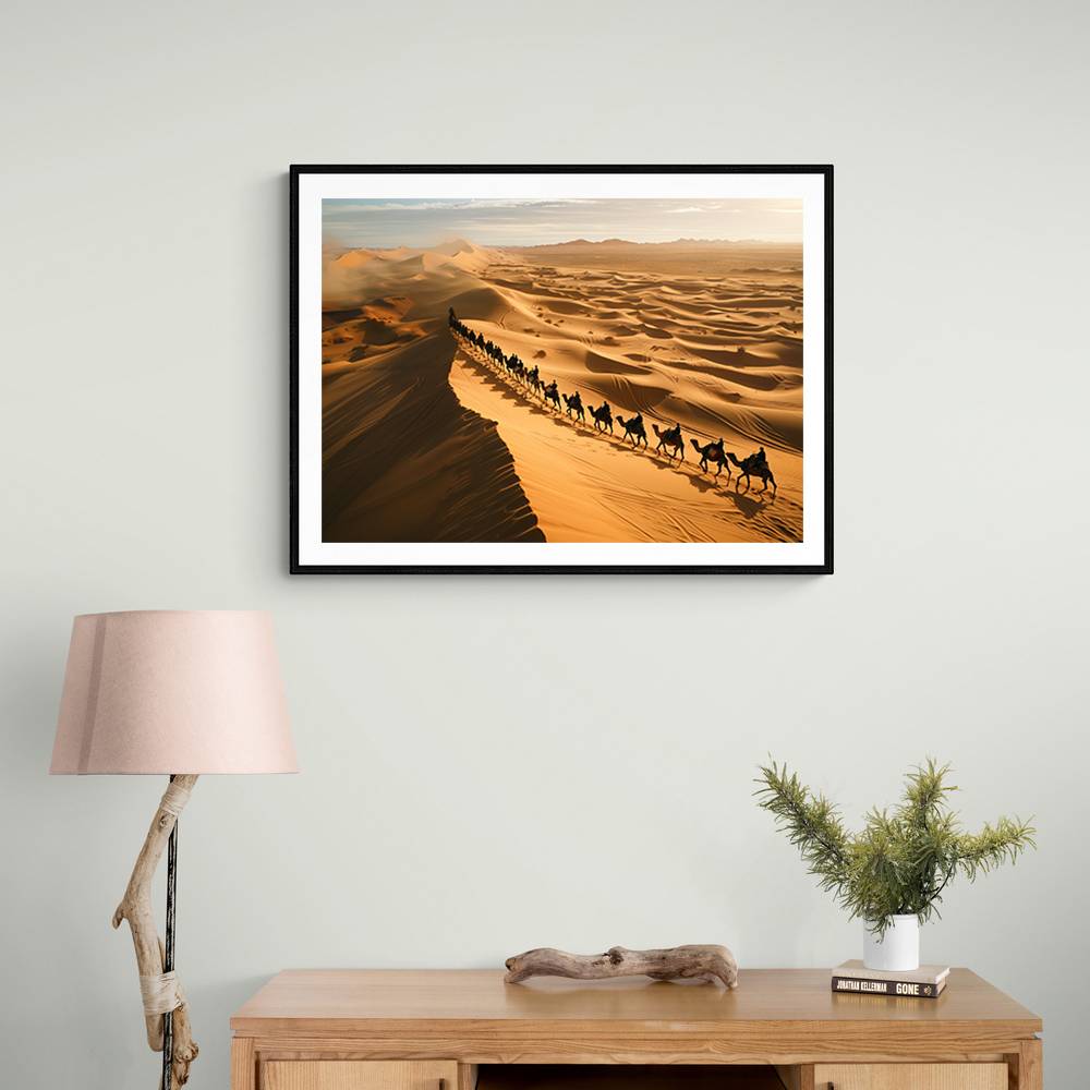 Camel's Crossing A Desert Dune