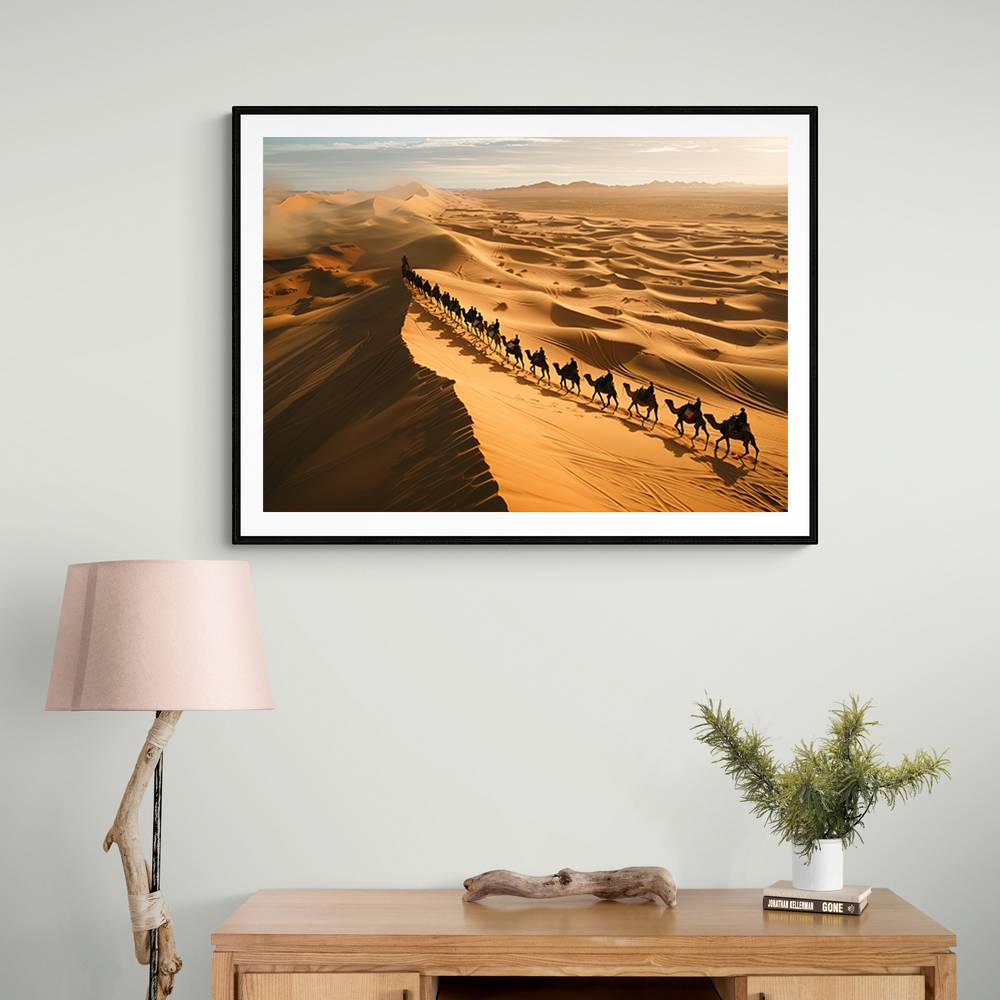 Camel's Crossing A Desert Dune