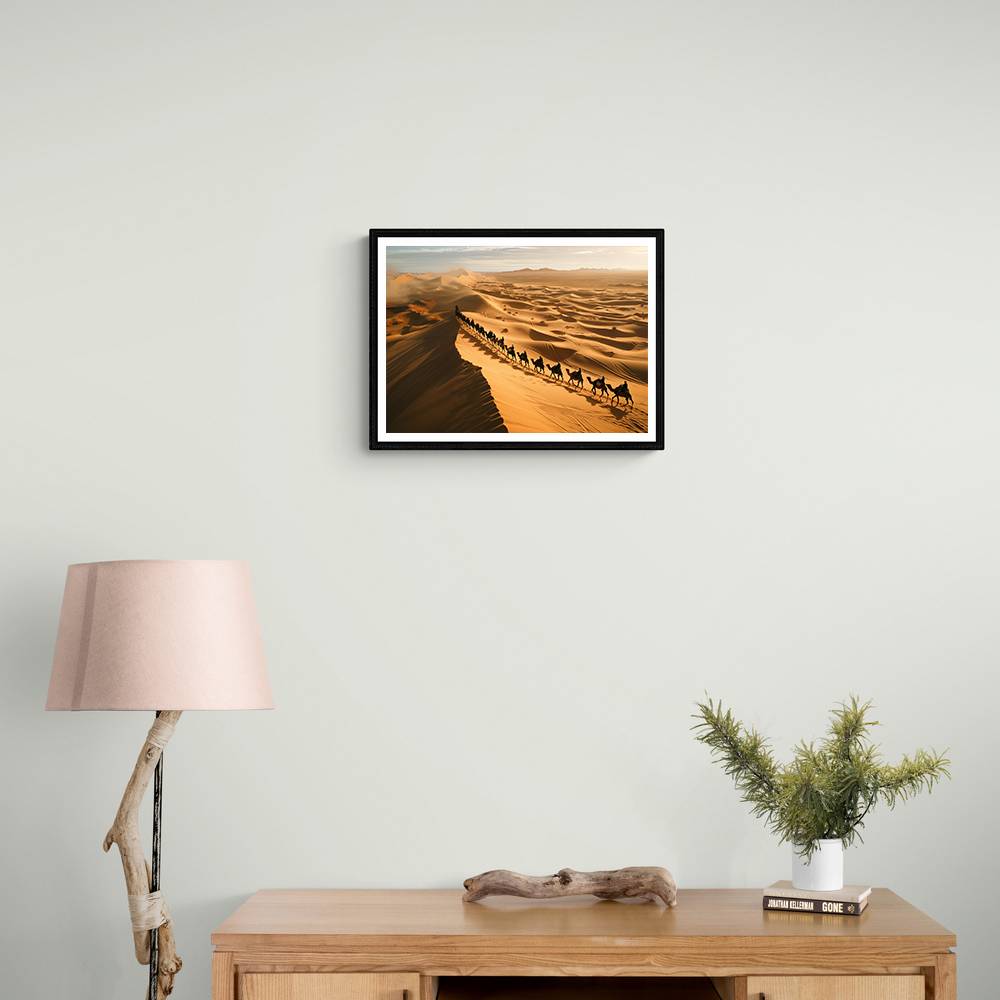 Camel's Crossing A Desert Dune