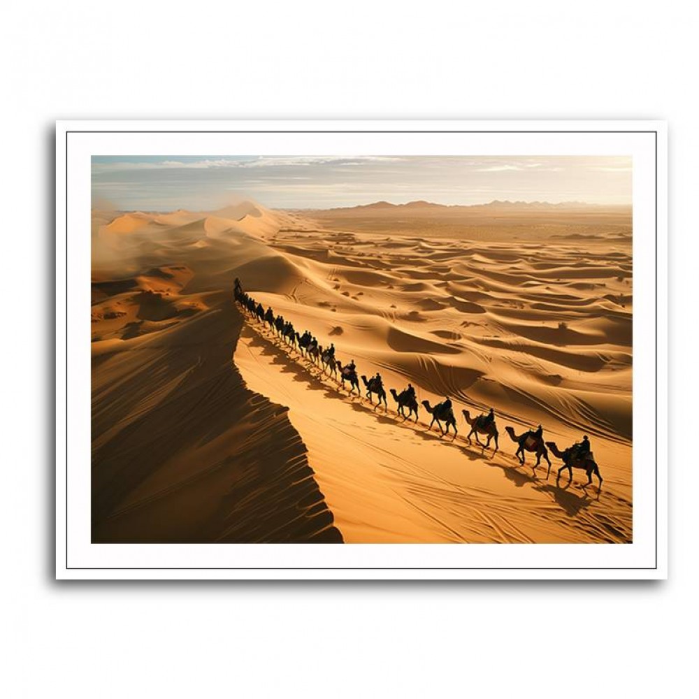 Camel's Crossing A Desert Dune