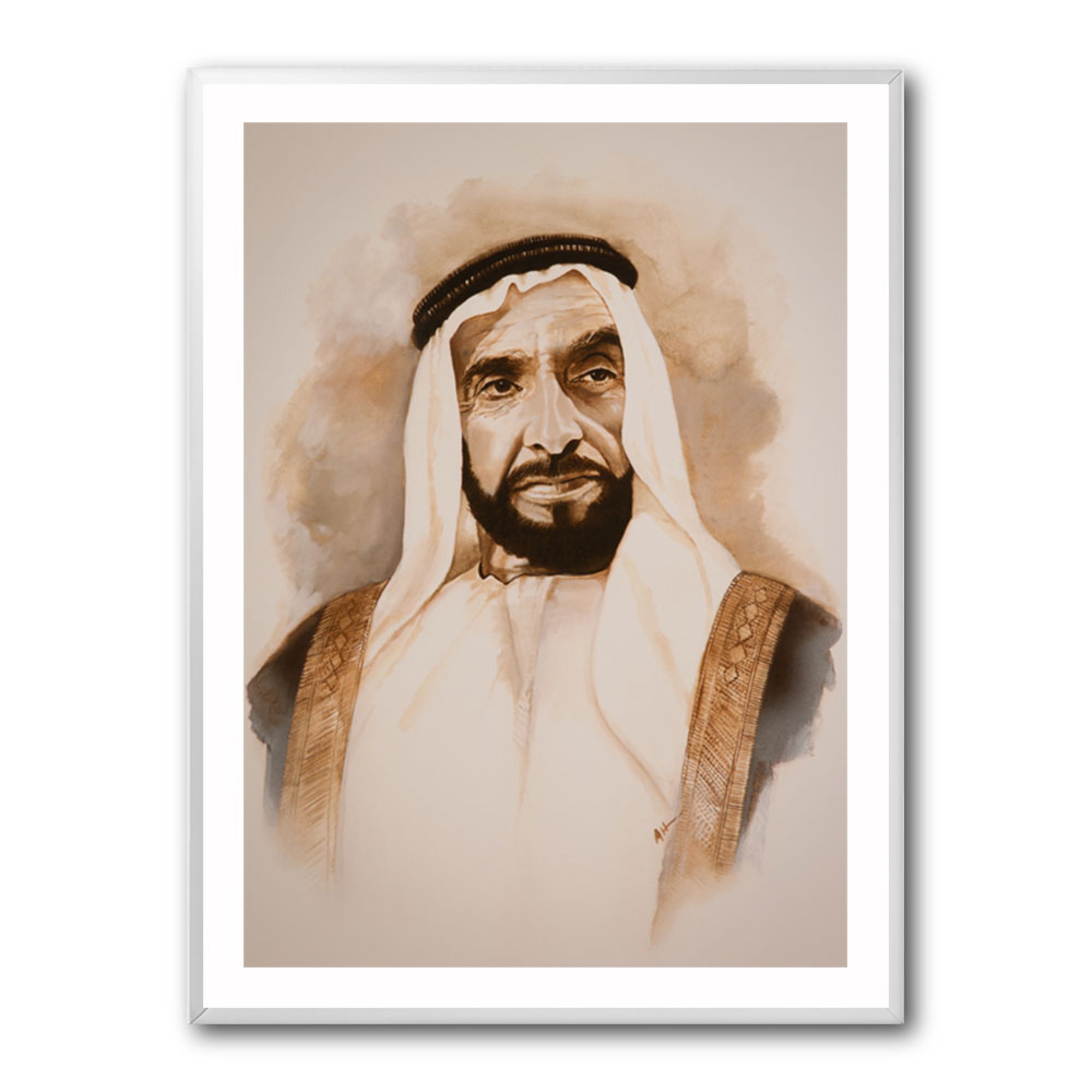 Sheikh Zayed Bin Sultan Al Nahyan Portrait