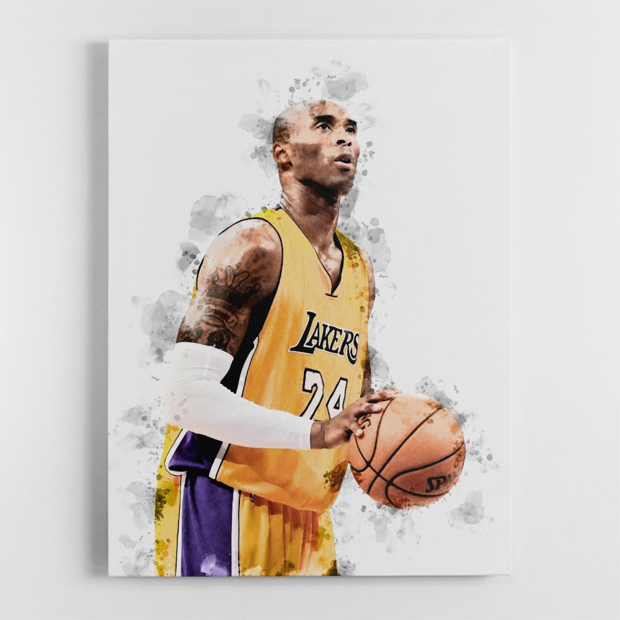 Kobe Bryant Abstract Wall Art