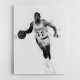 Magic Johnson Mono Abstract