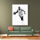 Magic Johnson Mono Abstract