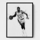 Magic Johnson Mono Abstract