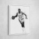 Magic Johnson Mono Abstract