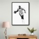 Magic Johnson Mono Abstract