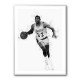 Magic Johnson Mono Abstract