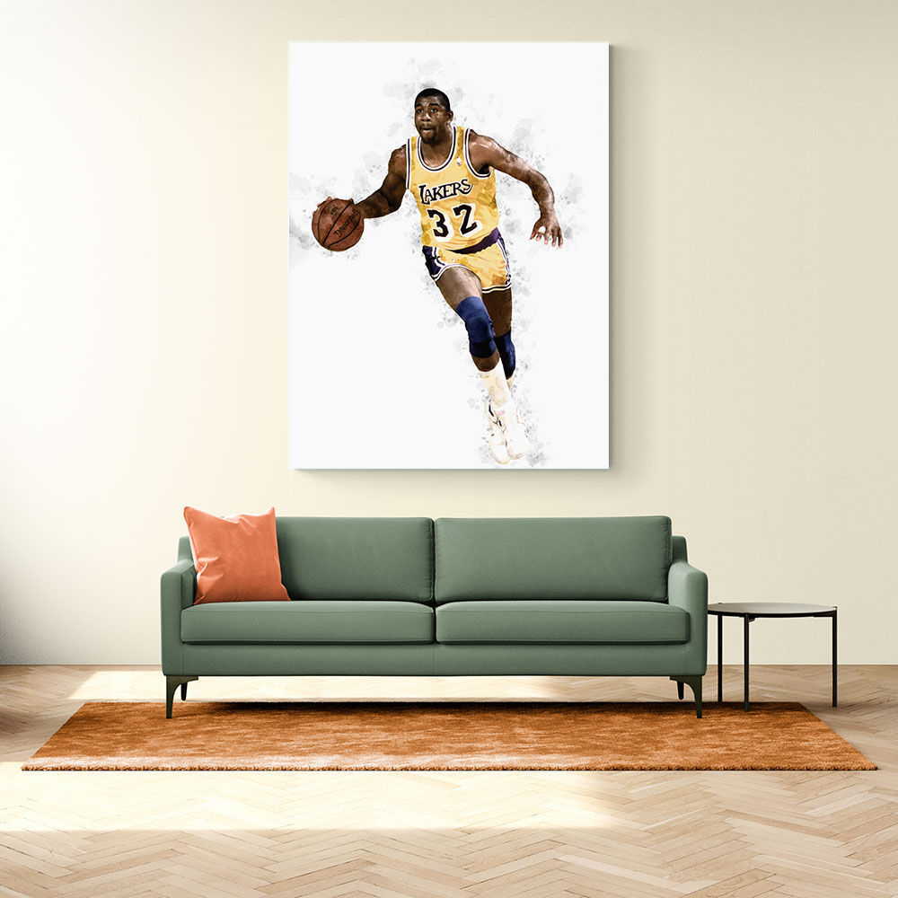 Magic Johnson Abstract