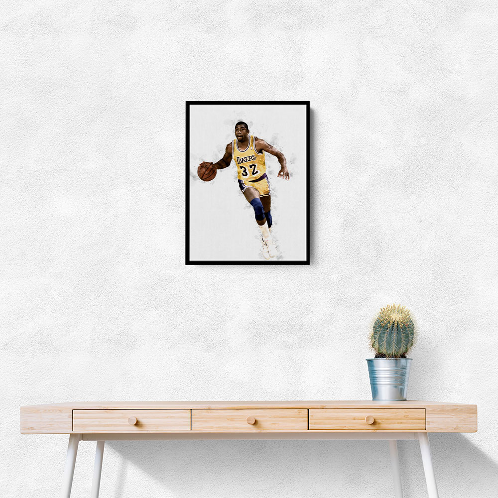 Magic Johnson Abstract