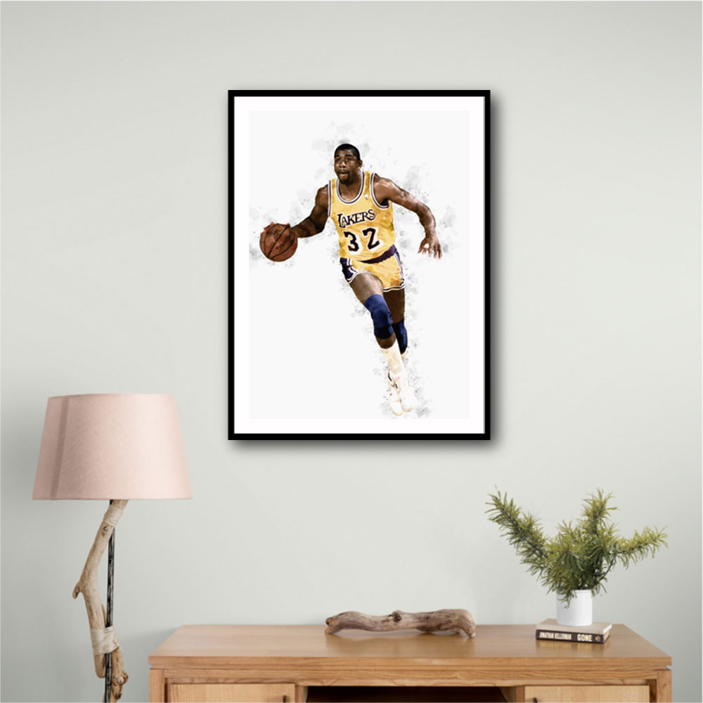 Magic Johnson Abstract