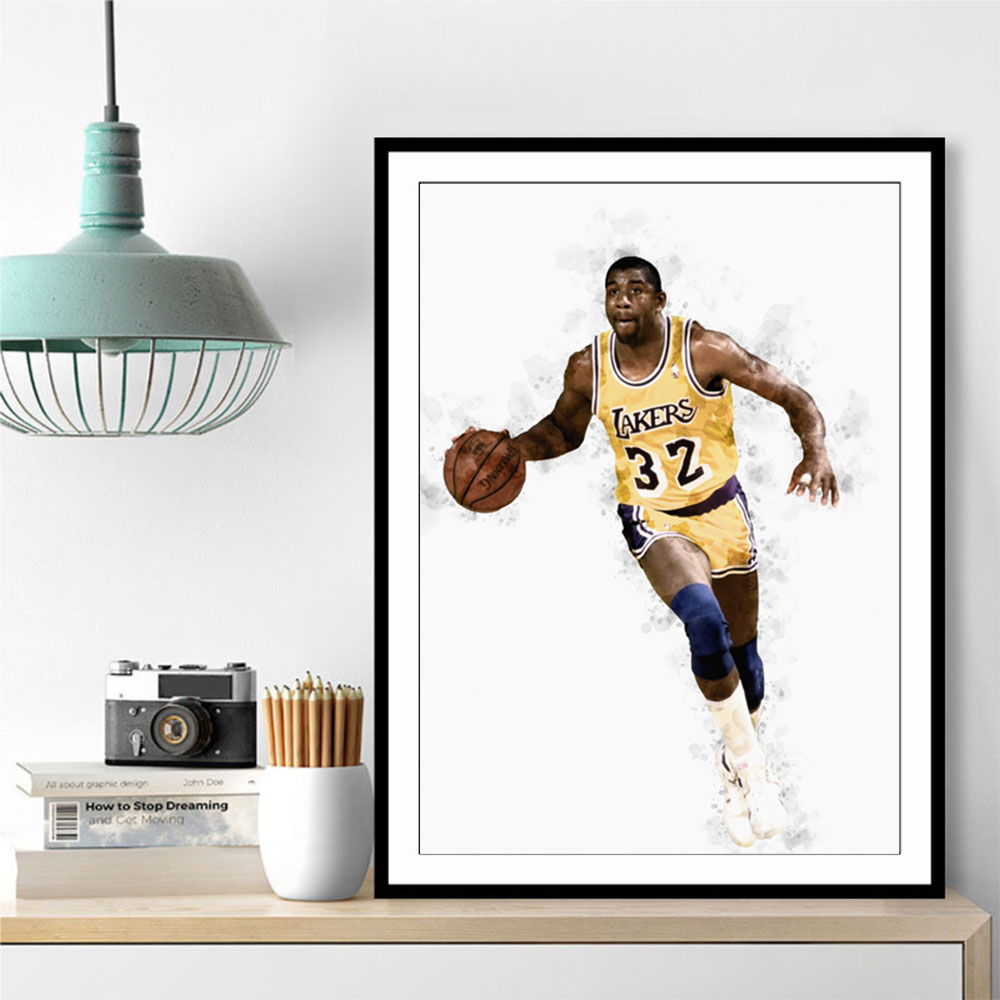 Magic Johnson Abstract