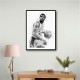 Magic Johnson Mono Abstract