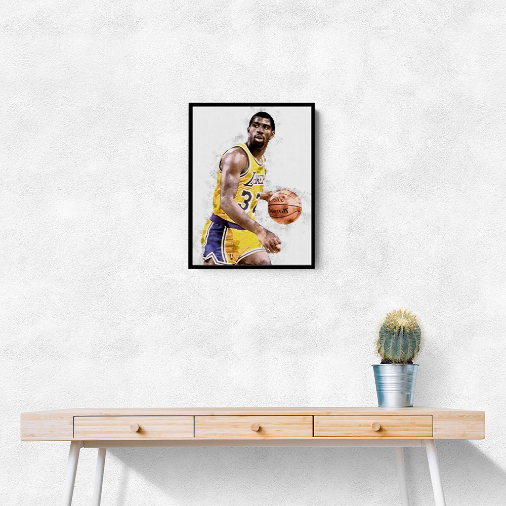 Magic Johnson Abstract