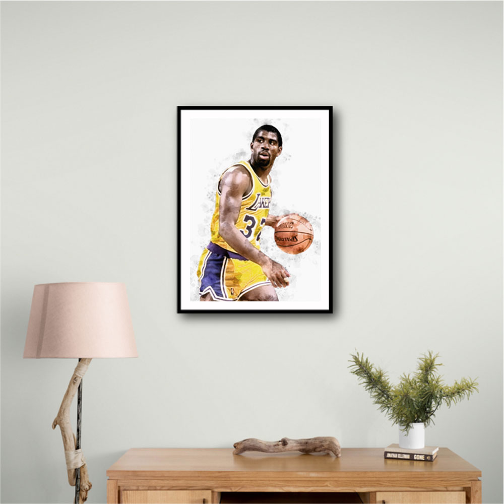 Magic Johnson Abstract