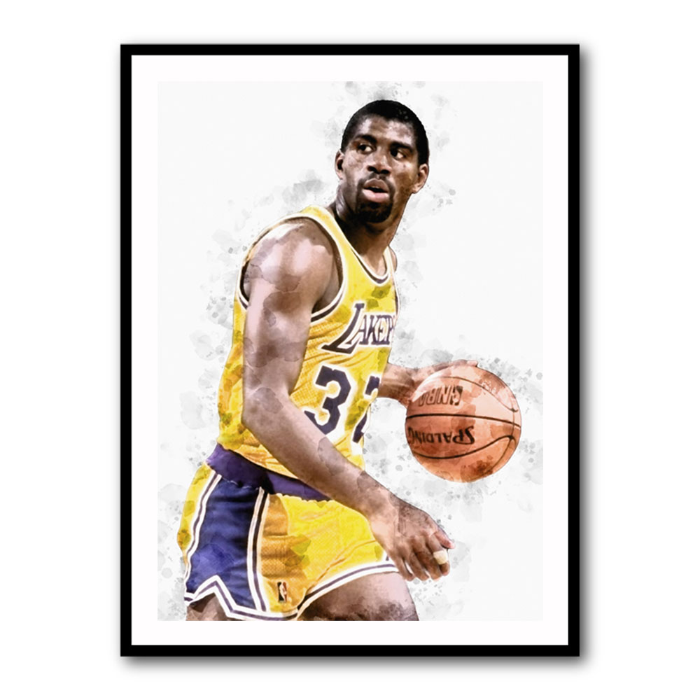 Magic Johnson Abstract