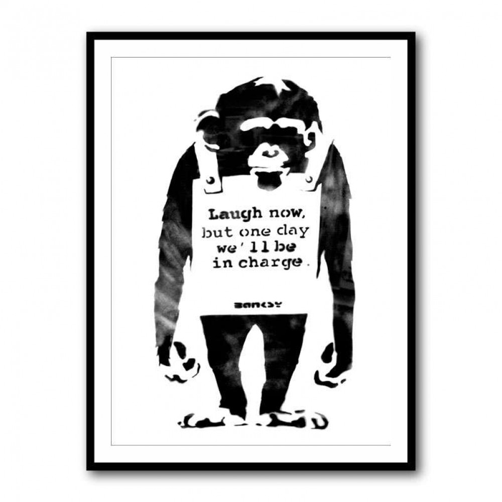 https://www.artworks.ae/image/cache/catalog/Street_Art/Banksy/2000143/Framed%20Print/Black-Framed-Print-Banksy-Monkey_Laugh_Now-2000143-1000x1000.jpg