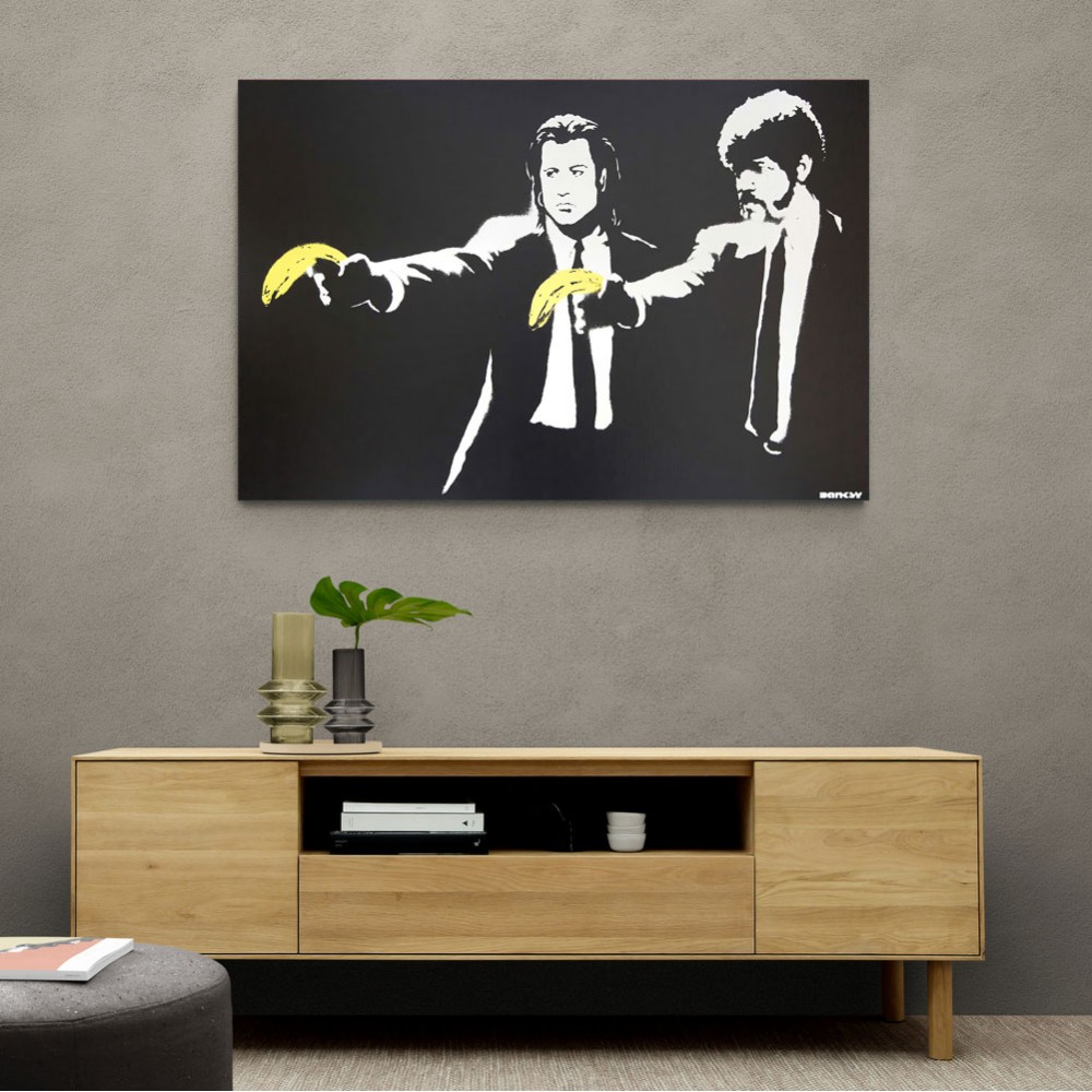 Pulp Fiction Banksy Wall Art