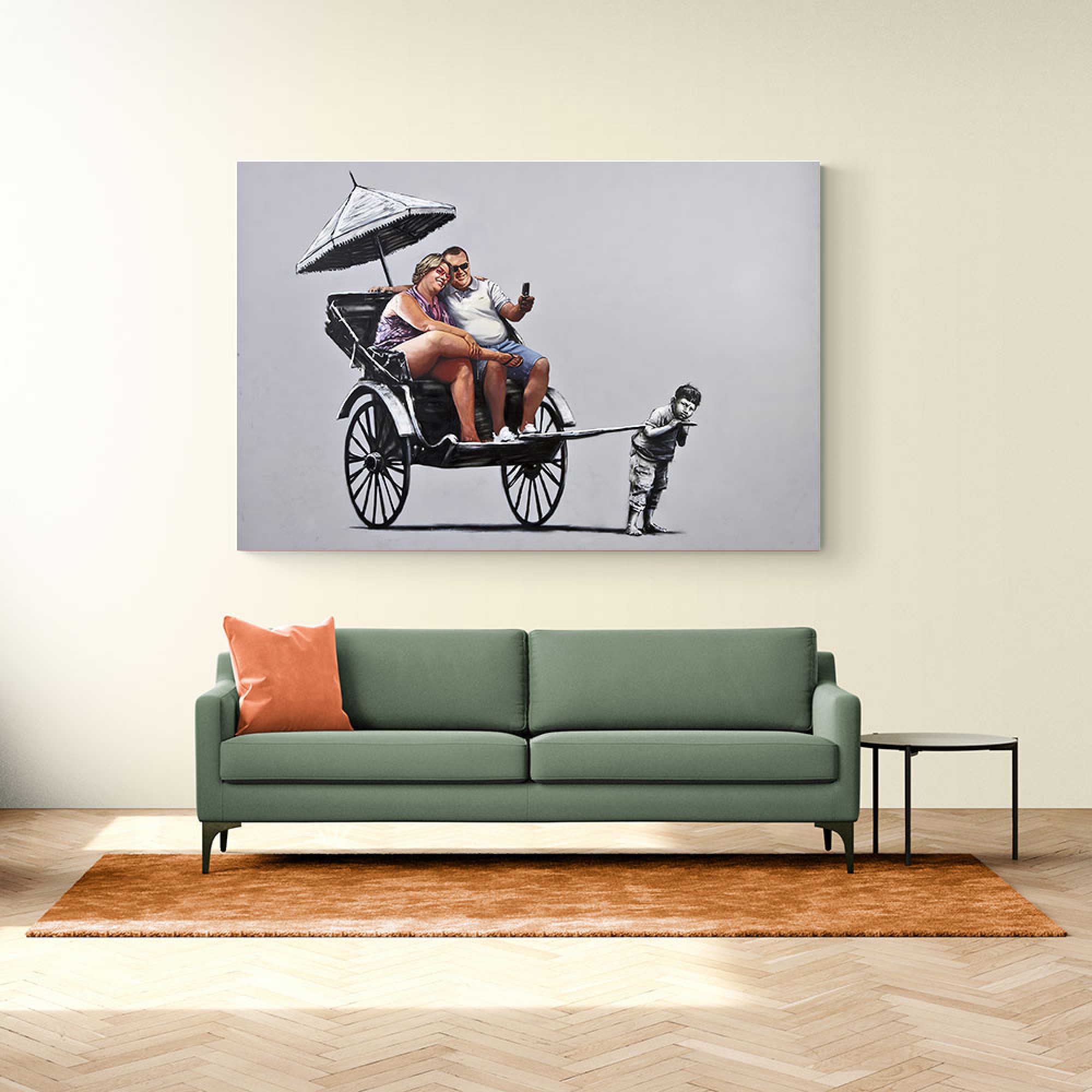 Rickshaw Banksy Wall Art