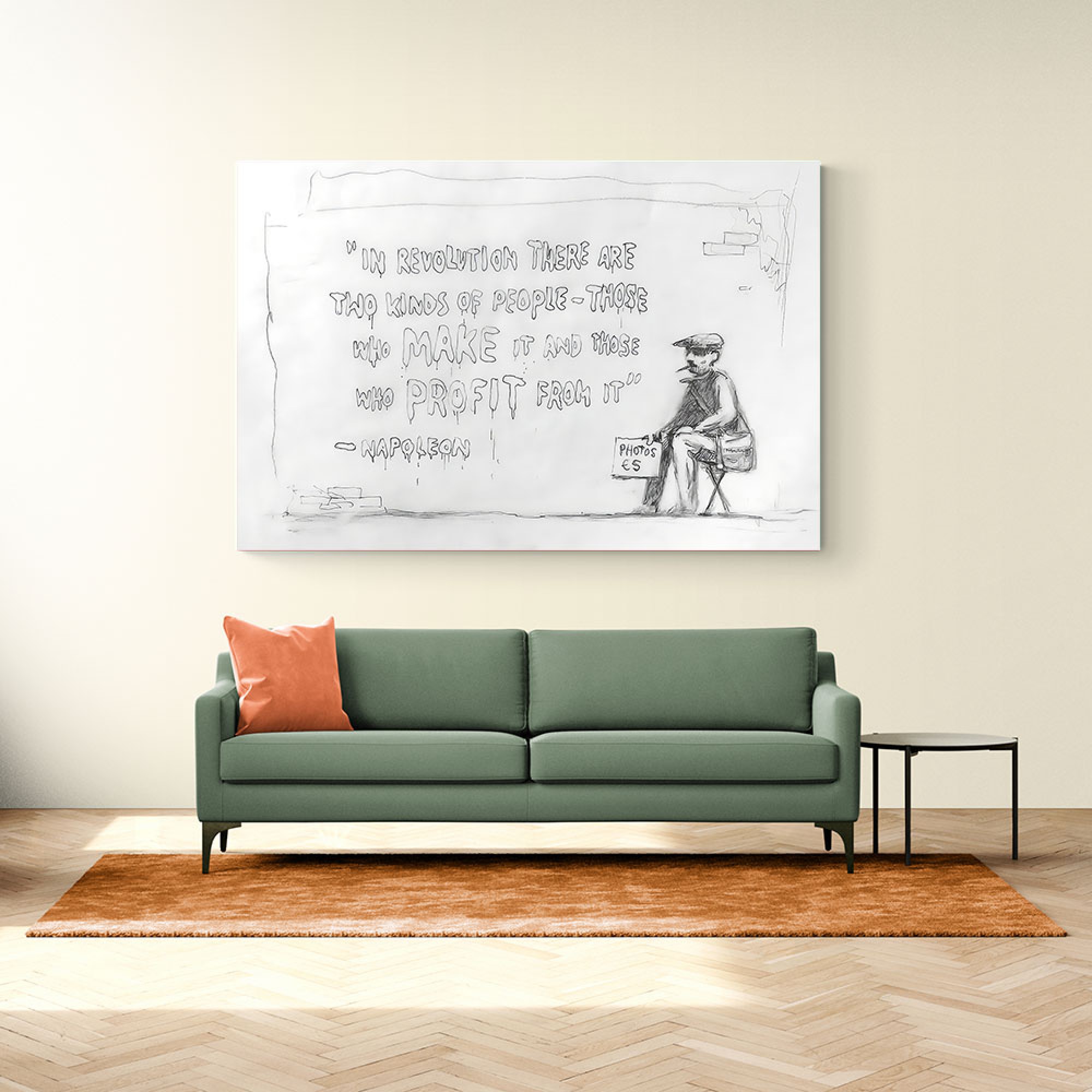 Revolution Cartoon Banksy Wall Art