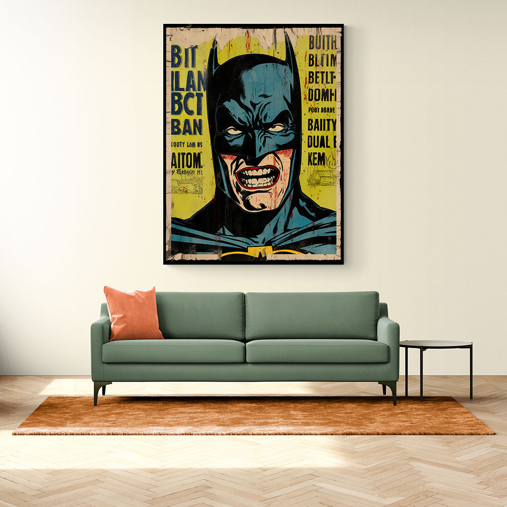 Batman Grunge Pop Wall Art