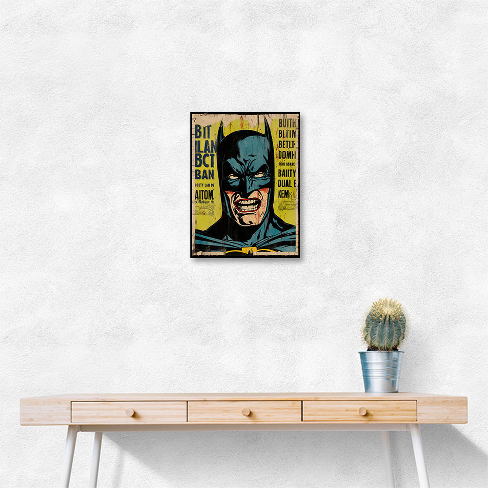 Batman Grunge Pop Wall Art