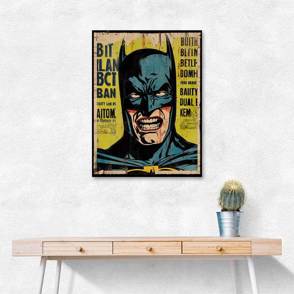 Batman Grunge Pop Wall Art