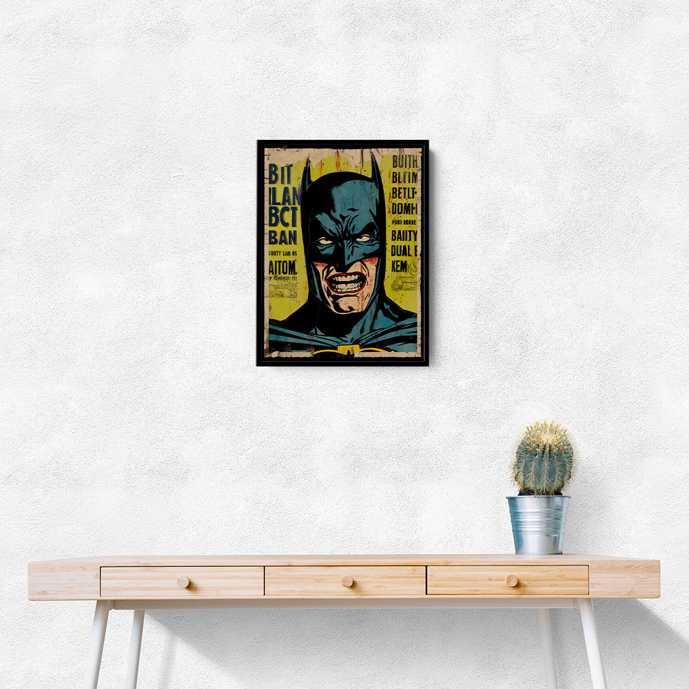 Batman Grunge Pop Wall Art