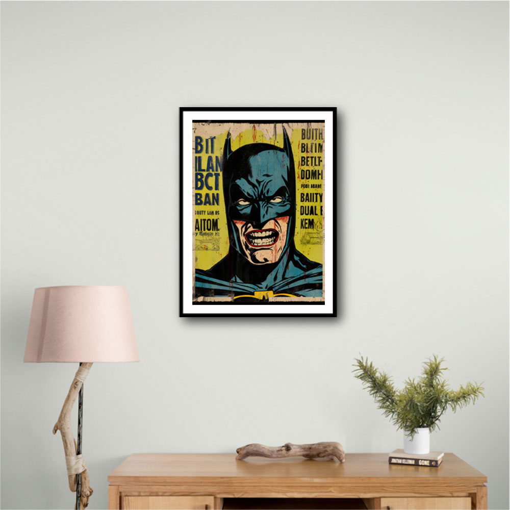 Batman Grunge Pop Wall Art