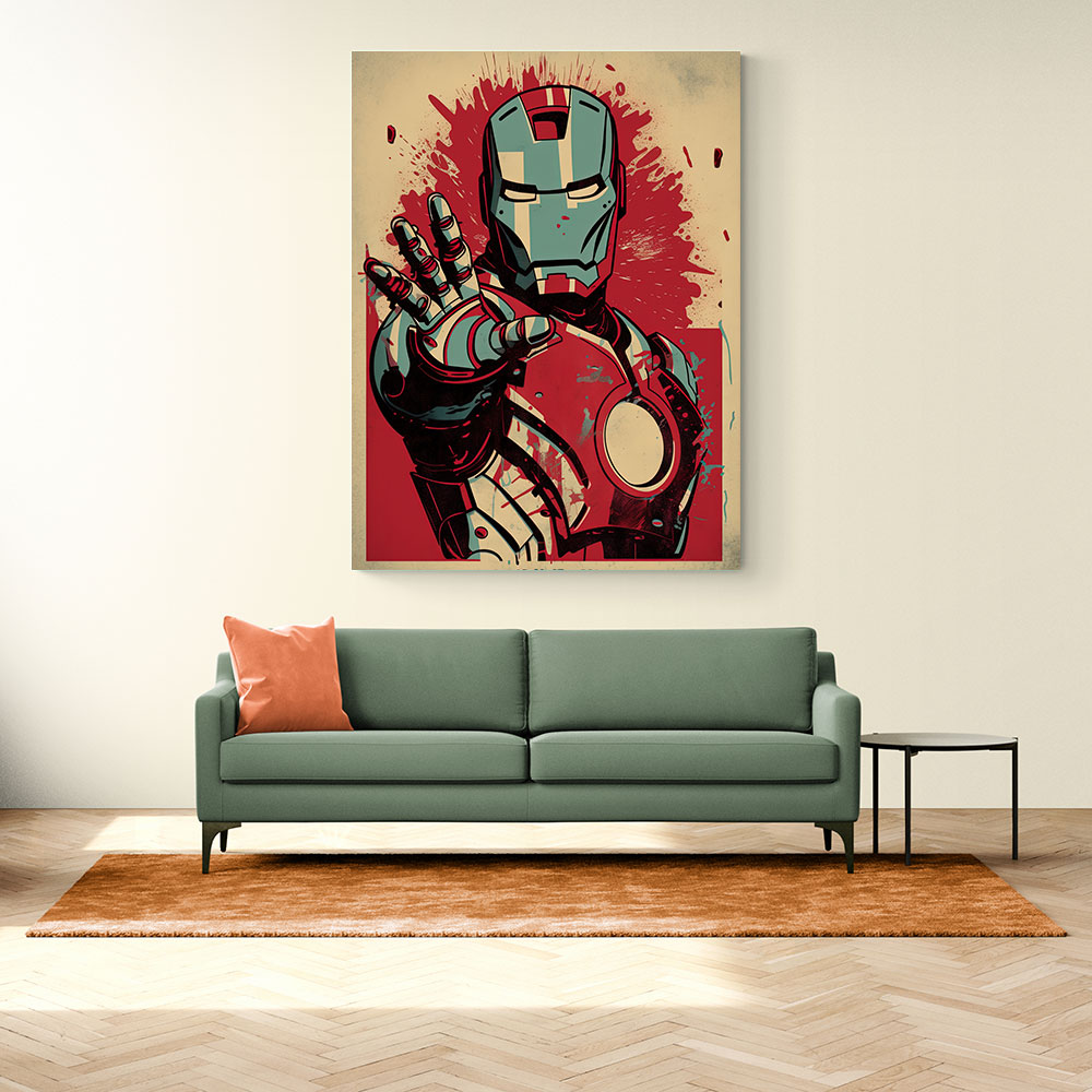 Ironman Grunge Pop 2 Wall Art