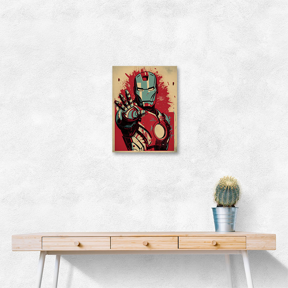 Ironman Grunge Pop 2 Wall Art