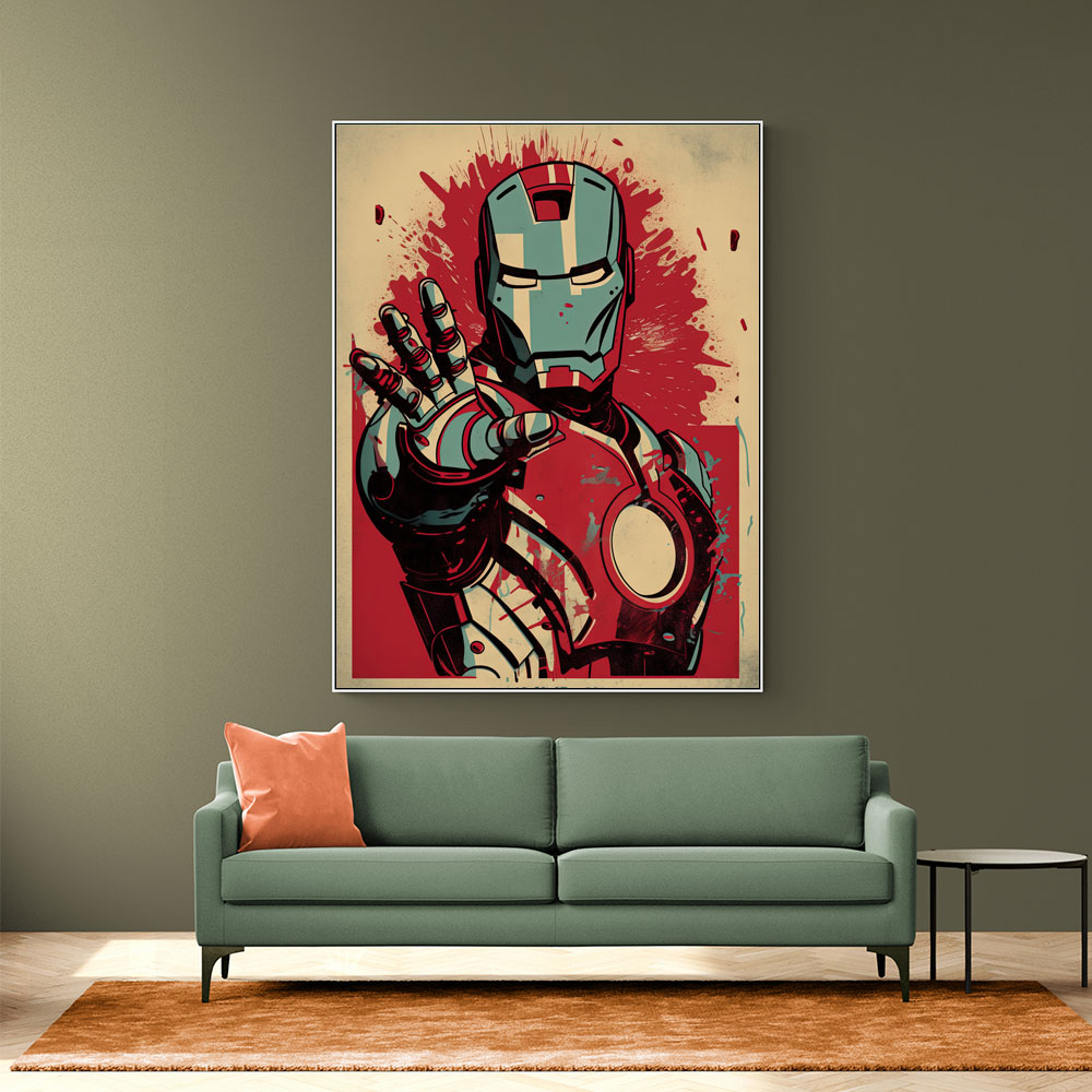 Ironman Grunge Pop 2 Wall Art