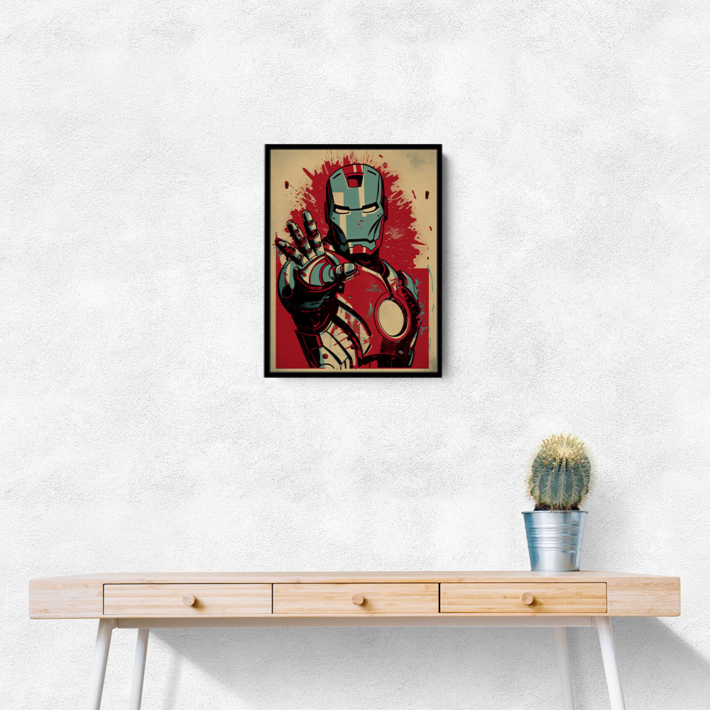 Ironman Grunge Pop 2 Wall Art