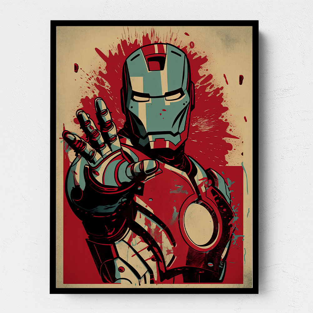 Ironman Grunge Pop 2 Wall Art