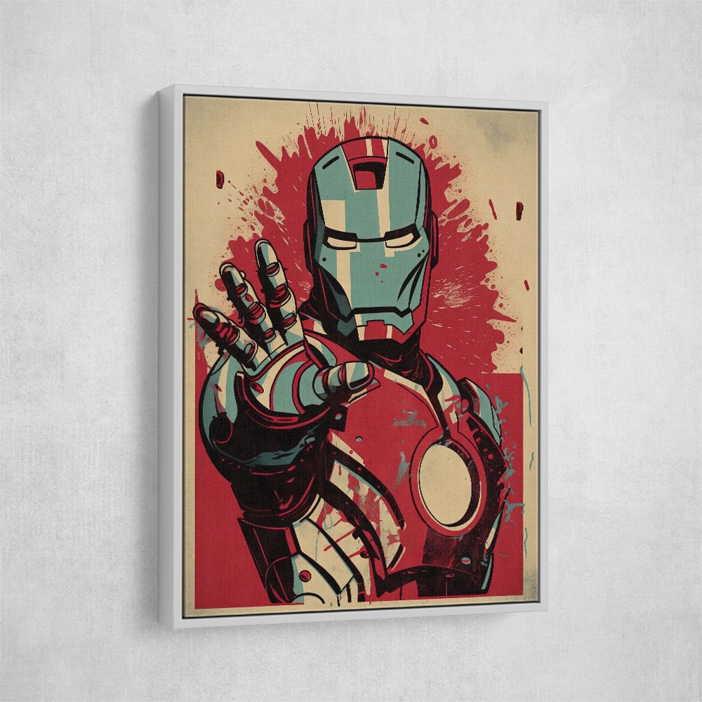 Ironman Grunge Pop 2 Wall Art