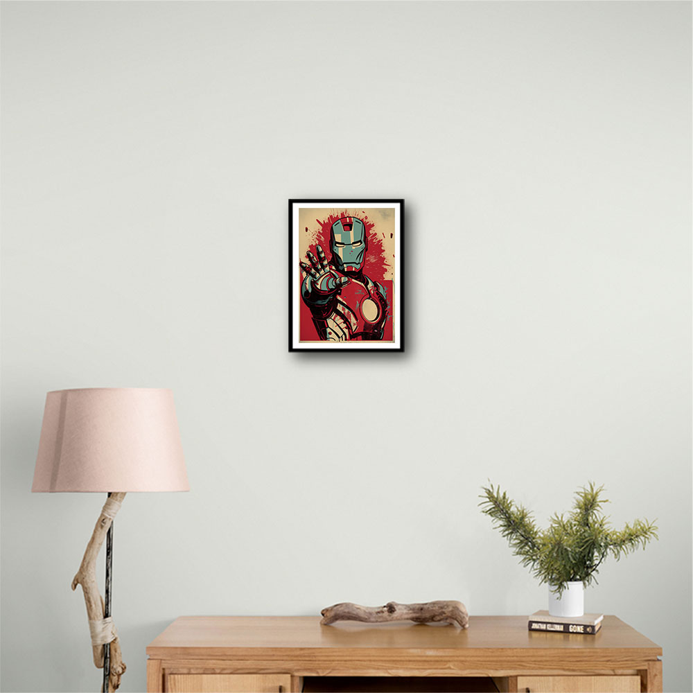 Ironman Grunge Pop 2 Wall Art