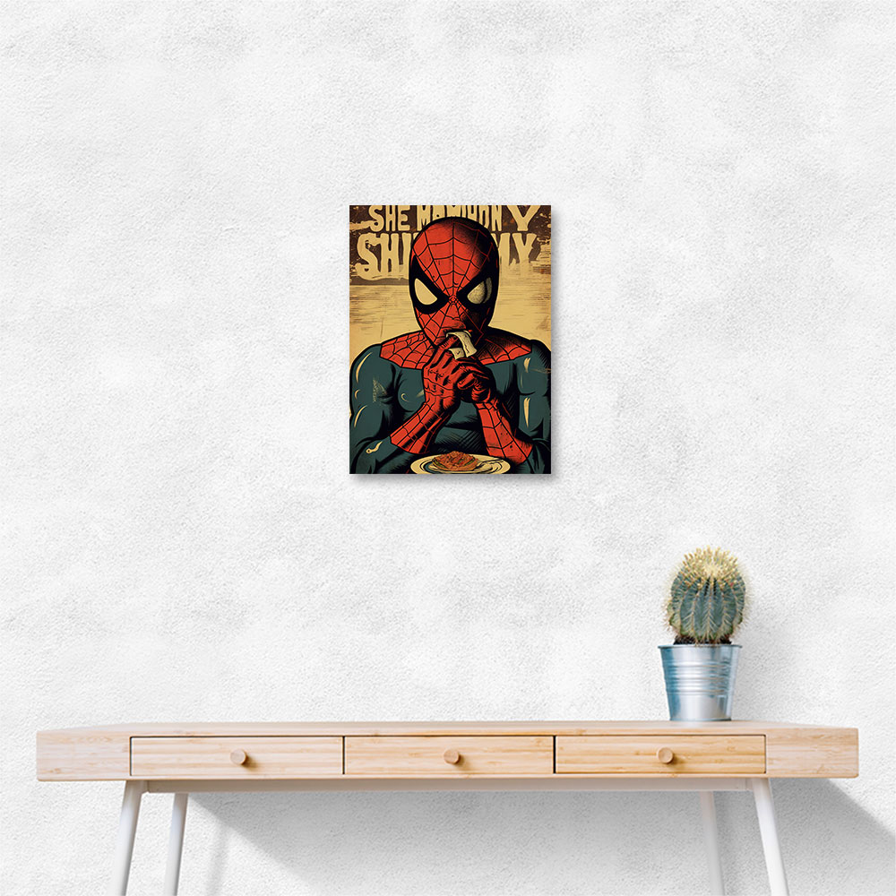 Spiderman Grunge Pop 1 Wall Art