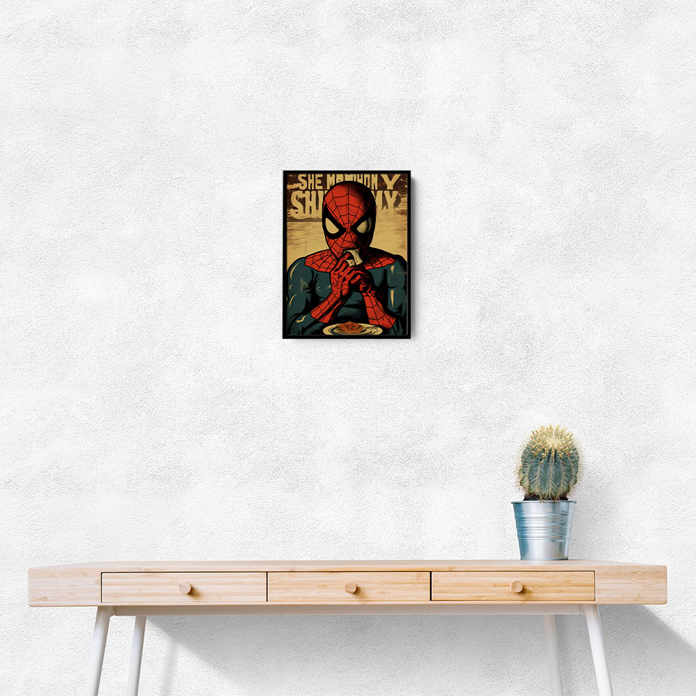 Spiderman Grunge Pop 1 Wall Art