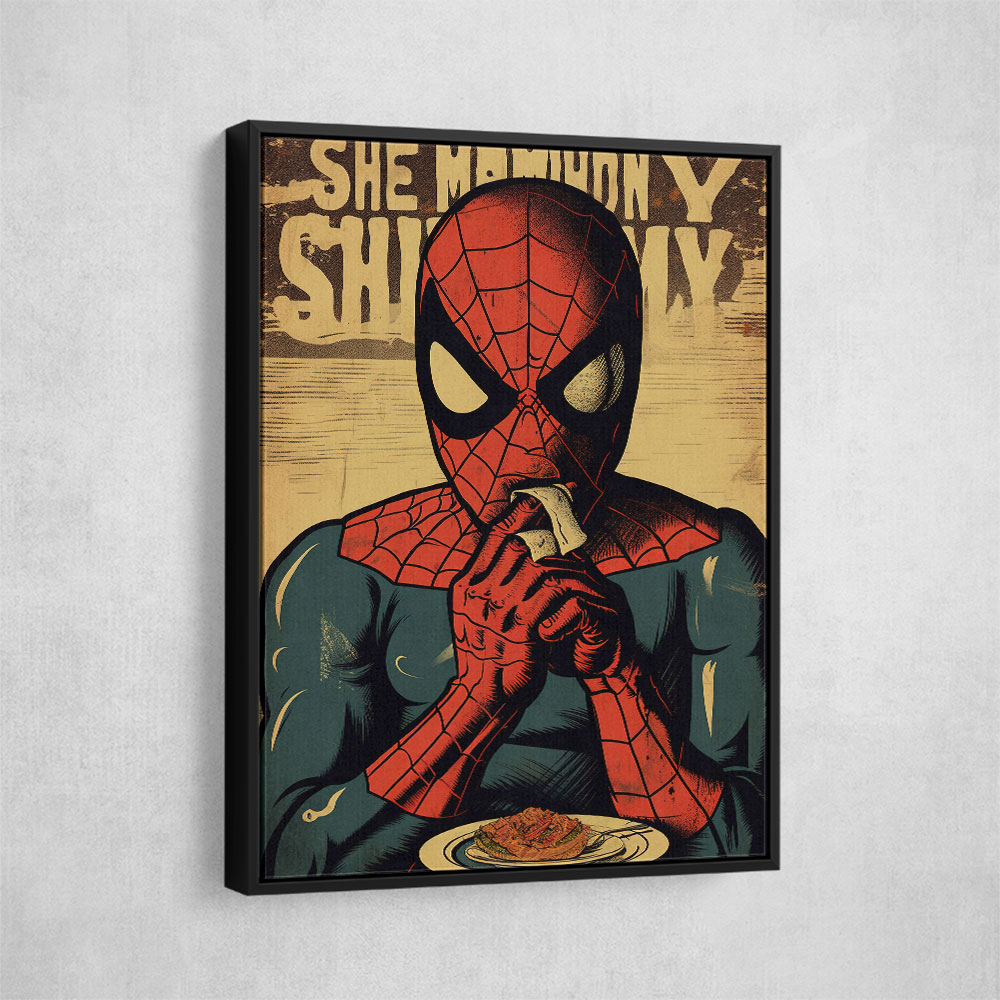 Spiderman Grunge Pop 1 Wall Art