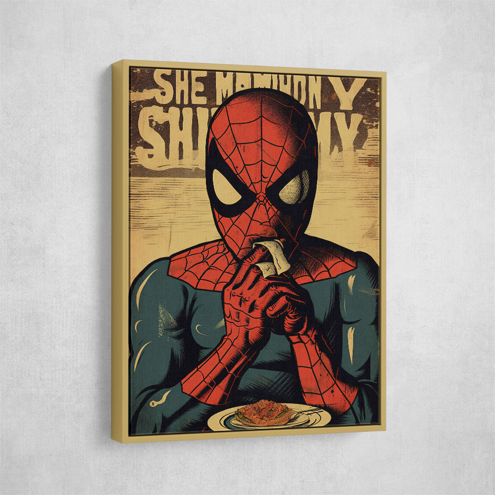 Spiderman Grunge Pop 1 Wall Art