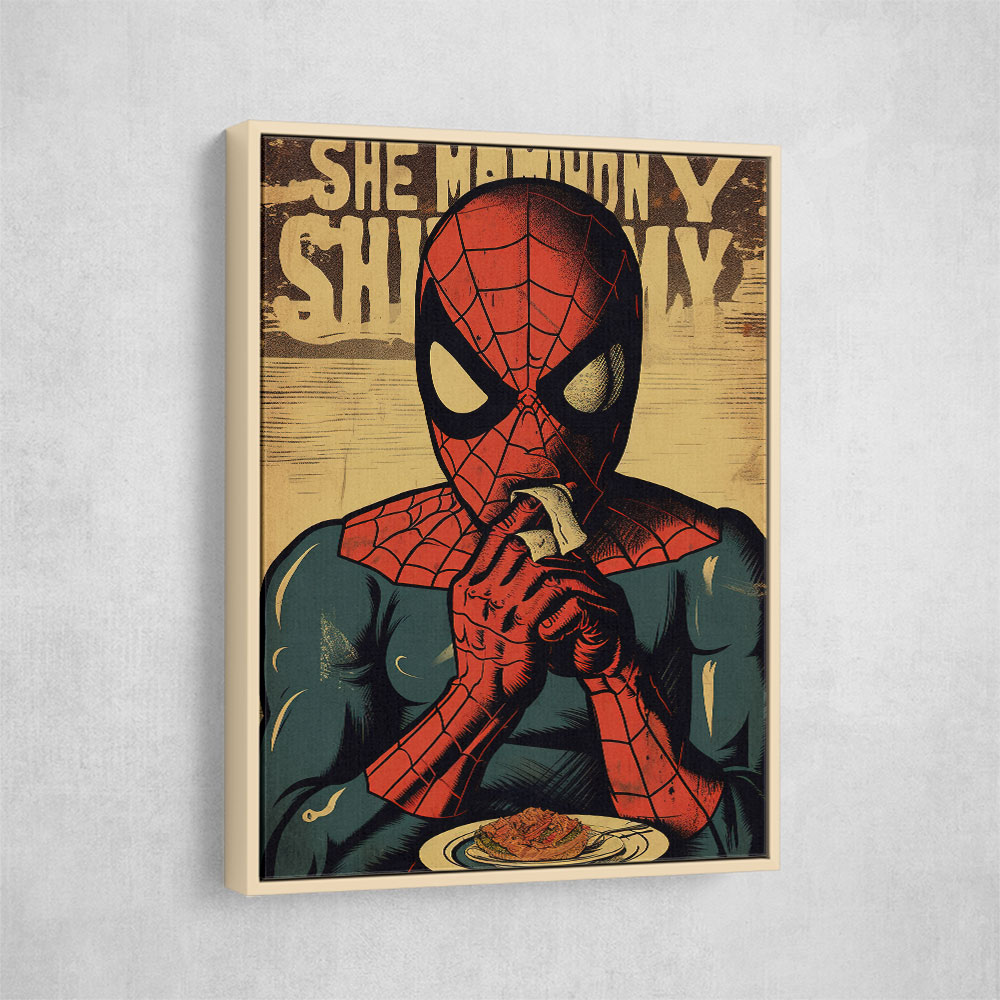 Spiderman Grunge Pop 1 Wall Art